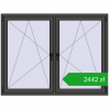 Pricing Tilt-and-Turn 1680x1280 mm REHAU ENERGY-SAVING SYNEGO MD BASALT_GREY two-sided. Price: 2441,62 zł