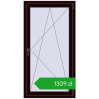 Pricing Tilt-and-Turn 800x1500 mm REHAU OPTIMUM EURO-DESIGN 70 CHOCOLATE_BROWN two-sided. Price: 1308,52 zł