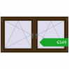 Ustalenie cen Okna skrzydłowe 1650x875 mm REHAU ENERGY-SAVING SYNEGO MD DARK_OAK dwustronny. Cena: 549,23 €