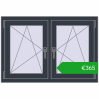 Pricing Tilt-and-Turn 1065x725 mm REHAU ENERGY-SAVING SYNEGO MD ANTHRACITE_GREY_STRUKTURAL two-sided. Price: 364,67 €