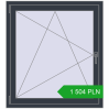 Pricing Tilt-and-Turn 1000x1100 mm REHAU OPTIMUM EURO-DESIGN 70 ANTHRACITE_GREY_STRUKTURAL two-sided. Price: 1 503.97 PLN