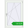 Pricing Tilt-and-Turn 800x1200 mm REHAU OPTIMUM EURO-DESIGN 70 RAL 9016 Traffic white two-sided. Price: 134 EUR