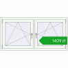 Pricing Tilt-and-Turn 1425x710 mm REHAU ENERGY-SAVING SYNEGO MD DARK_OAK external. Price: 1409,35 zł
