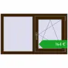 Ustalenie cen Okna skrzydłowe 1150x700 mm EPSILON OPTIMA DARK_OAK dwustronny. Cena: 164,09 €