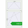 Pricing Tilt-and-Turn 950x1600 mm REHAU OPTIMUM EURO-DESIGN 70 RAL 9016 Traffic white two-sided. Price: 1437,59 zł