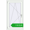 Pricing Tilt-and-Turn 680x1210 mm EPSILON OPTIMA RAL 9016 Traffic white two-sided. Price: 115.67 EUR