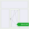 Pricing Tilt-and-Turn 1800x1800 mm REHAU OPTIMUM EURO-DESIGN 70 RAL 9016 Traffic white two-sided. Price: 503.62 EUR