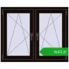 Pricing Tilt-and-Turn 1095x890 mm REHAU ENERGY-SAVING SYNEGO MD BLACK_BROWN two-sided. Price: 1643,31 zł