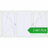 Pricing Tilt-and-Turn 3050x1730 mm REHAU OPTIMUM EURO-DESIGN 70 RAL 9016 Traffic white two-sided. Price: 3 481.35 PLN