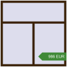 Pricing Tilt-and-Turn 1500x1500 mm KORSA ENERGY-SAVING REHAU SYNEGO MD. Price: 986.31 EUR