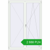 Pricing Tilt-and-Turn 1500x2200 mm REHAU OPTIMUM EURO-DESIGN 70 RAL 9016 Traffic white two-sided. Price: 2 888.31 PLN