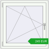 Pricing Tilt-and-Turn 880x885 mm REHAU ENERGY-SAVING SYNEGO MD RAL 9016 Traffic white two-sided. Price: 244.87 EUR