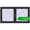 Pricing Tilt-and-Turn 1590x875 mm REHAU ENERGY-SAVING SYNEGO MD BLACK_ULTI-MATT two-sided. Price: 1930,07 zł