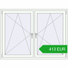 Pricing Tilt-and-Turn 1600x1200 mm REHAU OPTIMUM EURO-DESIGN 70 RAL 9016 Traffic white two-sided. Price: 413.33 EUR