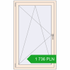 Pricing Tilt-and-Turn 895x1449 mm REHAU OPTIMUM EURO-DESIGN 70 CREAME_WHITE_50L-2 two-sided. Price: 1 735.78 PLN