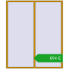 Pricing Okna skrzydłowe 2000x2400 mm ALU STANDARD 72 RAL 1005 Honey yellow dwustronny. Price: 894,08 €