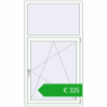 Pricing Tilt-and-Turn 970x1765 mm KORSA OPTIMUM REHAU EURO 70 RAL 9016 Traffic white two-sided. Price: 433,04 €