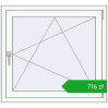Pricing Tilt-and-Turn 940x860 mm REHAU OPTIMUM EURO-DESIGN 70 ANTHRACITE_GREY_STRUKTURAL external. Price: 716,47 zł