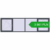 Pricing Tilt-and-Turn 3500x1000 mm REHAU OPTIMUM EURO-DESIGN 70 ANTHRACITE_GREY_STRUKTURAL two-sided. Price: 3 860.98 PLN