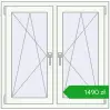 Pricing Tilt-and-Turn 1020x1010 mm REHAU ENERGY-SAVING SYNEGO MD ANTHRACITE_GREY_STRUKTURAL external. Price: 1490,15 zł