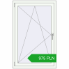 Pricing Tilt-and-Turn 840x1300 mm REHAU OPTIMUM EURO-DESIGN 70 RAL 9016 Traffic white two-sided. Price: 975.38 PLN