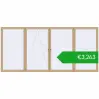 Ustalenie cen Okna skrzydłowe 5000x2300 mm ALU STANDARD 72 RAL 1001 Beige dwustronny. Cena: 3263,00 €
