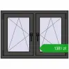 Ustalenie cen Okna skrzydłowe 1005x710 mm REHAU ENERGY-SAVING SYNEGO MD BASALT_GREY dwustronny. Cena: 1380,90 zł