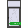 Pricing Tilt-and-Turn 800x1600 mm REHAU ENERGY-SAVING SYNEGO MD BASALT_GREY two-sided. Price: 2 090.23 PLN