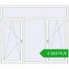Pricing Tilt-and-Turn 2100x1800 mm REHAU ENERGY-SAVING SYNEGO MD RAL 9016 Traffic white two-sided. Price: 4 043.23 PLN