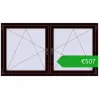 Ustalenie cen Okna skrzydłowe 1770x965 mm REHAU ENERGY-SAVING SYNEGO MD CHOCOLATE_BROWN dwustronny. Cena: 507,47 €