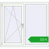Ustalenie cen Okna skrzydłowe 1300x1200 mm EPSILON OPTIMA RAL 9016 Traffic white dwustronny. Cena: 222,06 €
