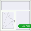 Pricing Tilt-and-Turn 1500x1500 mm REHAU OPTIMUM EURO-DESIGN 70 WALNUT external. Price: 427.97 EUR