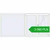 Pricing Tilt-and-Turn 2500x1200 mm REHAU OPTIMUM EURO-DESIGN 70 WALNUT external. Price: 3 059.9 PLN