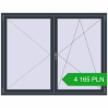 Pricing Tilt-and-Turn 1800x1400 mm REHAU ENERGY-SAVING SYNEGO MD ANTHRACITE_GREY_STRUKTURAL two-sided. Price: 4 164.89 PLN