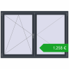 Ustalenie cen Okna skrzydłowe 1800x1250 mm KORSA ENERGY-SAVING REHAU SYNEGO MD. Cena: 1257,81 €