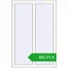Pricing Tilt-and-Turn 800x1200 mm REHAU OPTIMUM EURO-DESIGN 70 RAL 9016 Traffic white two-sided. Price: 893.49 PLN