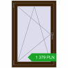 Pricing Tilt-and-Turn 800x1200 mm REHAU OPTIMUM EURO-DESIGN 70 DARK_OAK two-sided. Price: 1 379.1 PLN