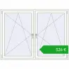 Pricing Tilt-and-Turn 1755x1310 mm REHAU ENERGY-SAVING SYNEGO MD ANTHRACITE_GREY_STRUKTURAL external. Price: 526,01 €