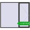 Pricing Tilt-and-Turn 2400x2100 mm REHAU OPTIMUM EURO-DESIGN 70 ANTHRACITE_GREY_GLATT two-sided. Price: 4 197.47 PLN