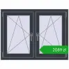 Ustalenie cen Okna skrzydłowe 1065x800 mm REHAU ENERGY-SAVING SYNEGO MD ANTHRACITE_GREY_STRUKTURAL dwustronny. Cena: 2088,89 zł