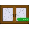 Pricing Tilt-and-Turn 1290x830 mm REHAU ENERGY-SAVING SYNEGO MD GOLDEN OAK two-sided. Price: 1839,20 zł