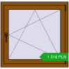 Pricing Tilt-and-Turn 880x850 mm REHAU ENERGY-SAVING SYNEGO MD GOLDEN OAK two-sided. Price: 1 515.88 PLN