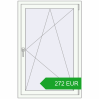 Pricing Tilt-and-Turn 850x1300 mm REHAU BRILLANT DESIGN RAL 9016 Traffic white two-sided. Price: 271.67 EUR