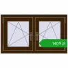 Pricing Tilt-and-Turn 990x575 mm REHAU OPTIMUM EURO-DESIGN 70 DARK_OAK two-sided. Price: 1409,46 zł