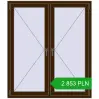 Pricing Tilt-and-Turn 1300x1500 mm REHAU OPTIMUM EURO-DESIGN 70 DARK_OAK two-sided. Price: 2 853.25 PLN