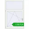 Pricing Tilt-and-Turn 1000x1500 mm REHAU OPTIMUM EURO-DESIGN 70 RAL 9016 Traffic white two-sided. Price: 1 506.07 PLN