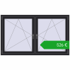 Ustalenie cen Okna skrzydłowe 1770x1040 mm REHAU ENERGY-SAVING SYNEGO MD BLACK_ULTI-MATT dwustronny. Cena: 526,39 €