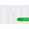 Pricing Tilt-and-Turn 2000x1295 mm REHAU OPTIMUM EURO-DESIGN 70 RAL 9016 Traffic white two-sided. Price: 540,07 €