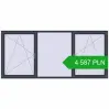 Pricing Tilt-and-Turn 2900x1300 mm REHAU OPTIMUM EURO-DESIGN 70 ANTHRACITE_GREY_STRUKTURAL two-sided. Price: 4 587.13 PLN