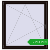 Pricing Tilt-and-Turn 1300x1380 mm REHAU ENERGY-SAVING SYNEGO MD BLACK_BROWN two-sided. Price: 2 260.57 PLN